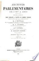 Archives parlementaires de 1787 à 1860