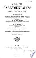 Archives parlementaires de 1787 à 1860
