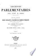 Archives parlementaires de 1787 à 1860