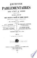 Archives parlementaires de 1787 à 1860