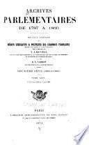 Archives parlementaires de 1787 à 1860