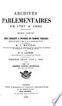 Archives parlementaires de 1787 à 1860