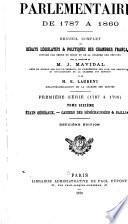 Archives parlementaires de 1787 à 1860