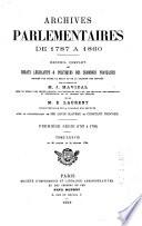 Archives parlementaires de 1787 à 1860