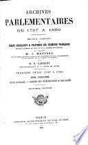 Archives parlementaires de 1787 à 1860