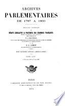 Archives parlementaires de 1787 à 1860