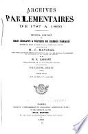 Archives parlementaires de 1787 à 1860