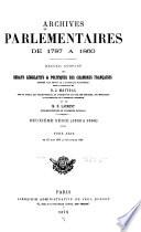 Archives parlementaires de 1787 à 1860