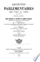 Archives parlementaires de 1787 à 1860