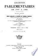 Archives parlementaires de 1787 á 1860