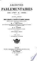 Archives parlementaires de 1787 à 1860