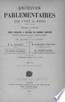 Archives parlementaires de 1787 à 1860