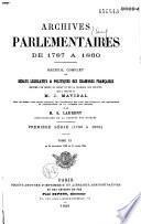 Archives parlementaires de 1787 à 1860