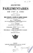 Archives parlementaires de 1787 à 1860