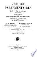 Archives parlementaires de 1787 à 1860