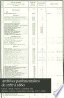 Archives parlementaires de 1787 à 1860