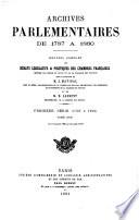 Archives parlementaires de 1787 à 1860