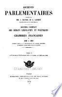 Archives parlementaires de 1787 à 1860