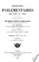 Archives parlementaires de 1787 à 1860