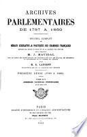 Archives parlementaires de 1787 à 1860