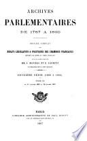 Archives parlementaires de 1787 à 1860