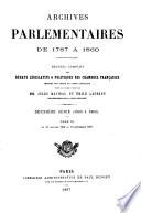 Archives parlementaires de 1787 à 1860