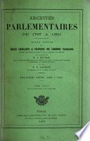 Archives parlementaires