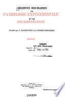 Archives Roumaines de Pathologie Expérimentale Et de Microbiologie
