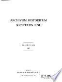 Archivum Historicum Societatis Iesu