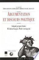 Argumentation et discours politique