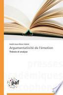 Argumentativité de l'émotion