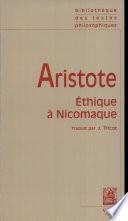 Aristote: Ethique a Nicomaque