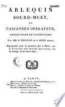 Arlequin sourd-muet ou Cassandre opérateur