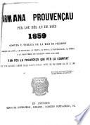 Armana prouvençau pèr lou bèl an de diéu ...