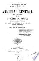 Armorial général des registres de la noblesse de Franc :
