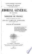 Armorial général des registres de la noblesse de France