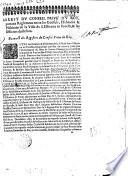 Arrest du Conseil privé du Roy, portant Reglement entre les Consuls, Escheuins & Habitans de la Ville de S. Estienne en Forests, & les Officiers dudit lieu... (Fait au Conseil priué du Roy tenu à S. Germain en Laye le dix-neufvième jour de Iuin mil six cens soixante huit Signé Maissac)