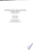 Art français et art allemand au XVIIIe siècle