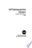 Artbibliographies Modern