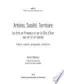 Artistes, société, territoire