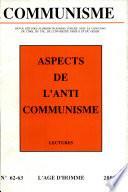 Aspects de l'anticommunisme