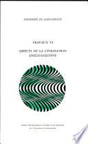 Aspects de la Civiilsation Anglo-Saxonne