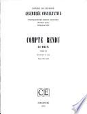 Assemblee Consultative, Compte Rendu (1973)