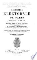 Assemblée électorale de Paris, 26 août 1791-12 août 1792