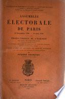 Assemblée électorale de Paris ...