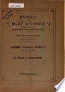 Assemblée générale ordinaire