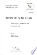 Assemblee Parlementaire, Compte Rendu Des Debats