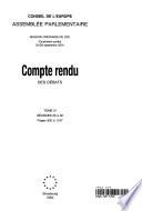 Assemblée Parlementaire Compte rendu des débats Session de 2001 (Quatrième partie, tome IV), septembre 2001