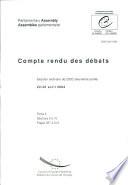 Assemblée parlementaire Compte rendu des débats Session de 2002 (Deuxième partie), avril 2002, tome II