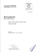 Assemblee Parlementaire, Documents De Seance